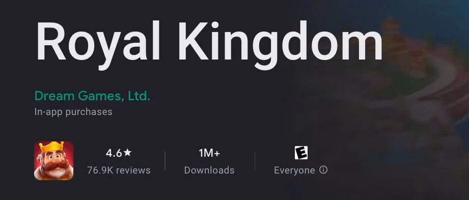 Royal Kingdom,上线第一天突破100万次下载,会超越Royal Match吗?